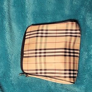 Plaid makeup bag!